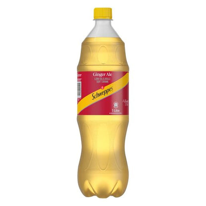 Schweppes Ginger Ale Plastic Bottle 1L