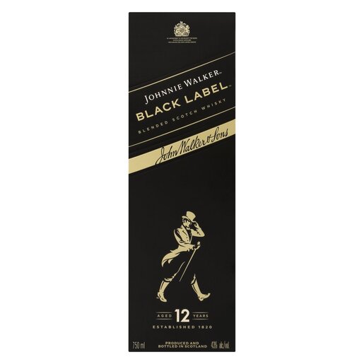 Johnnie Walker Black Label 12yo Whisky 750ml