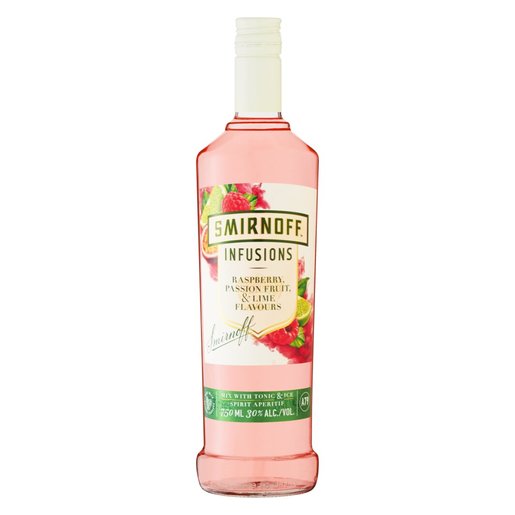 Smirnoff Infused Raspberry, Passionfruit & Lime Vodka 750ml