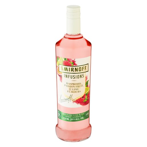 Smirnoff Infused Raspberry, Passionfruit & Lime Vodka 750ml