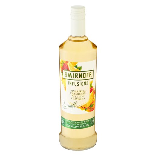 Smirnoff Infused Pineapple, Cranberry & Lemon Vodka 750ml