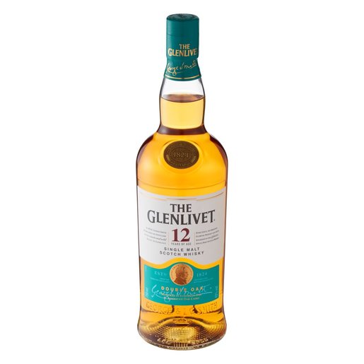 I-Glenlivet Yeminyaka Eyi-12 Ubudala Engashadile Ye-Malt Scotch Whisky 750ml