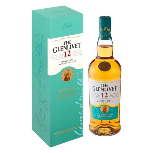 I-Glenlivet Yeminyaka Eyi-12 Ubudala Engashadile Ye-Malt Scotch Whisky 750ml